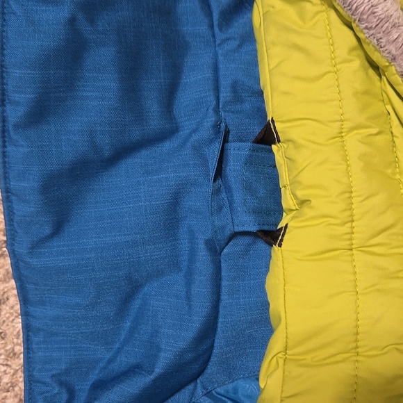 Columbia Blue Jacket with Green Zip-Out Lining and Removable Hood Size Large - Picture 6 of 7